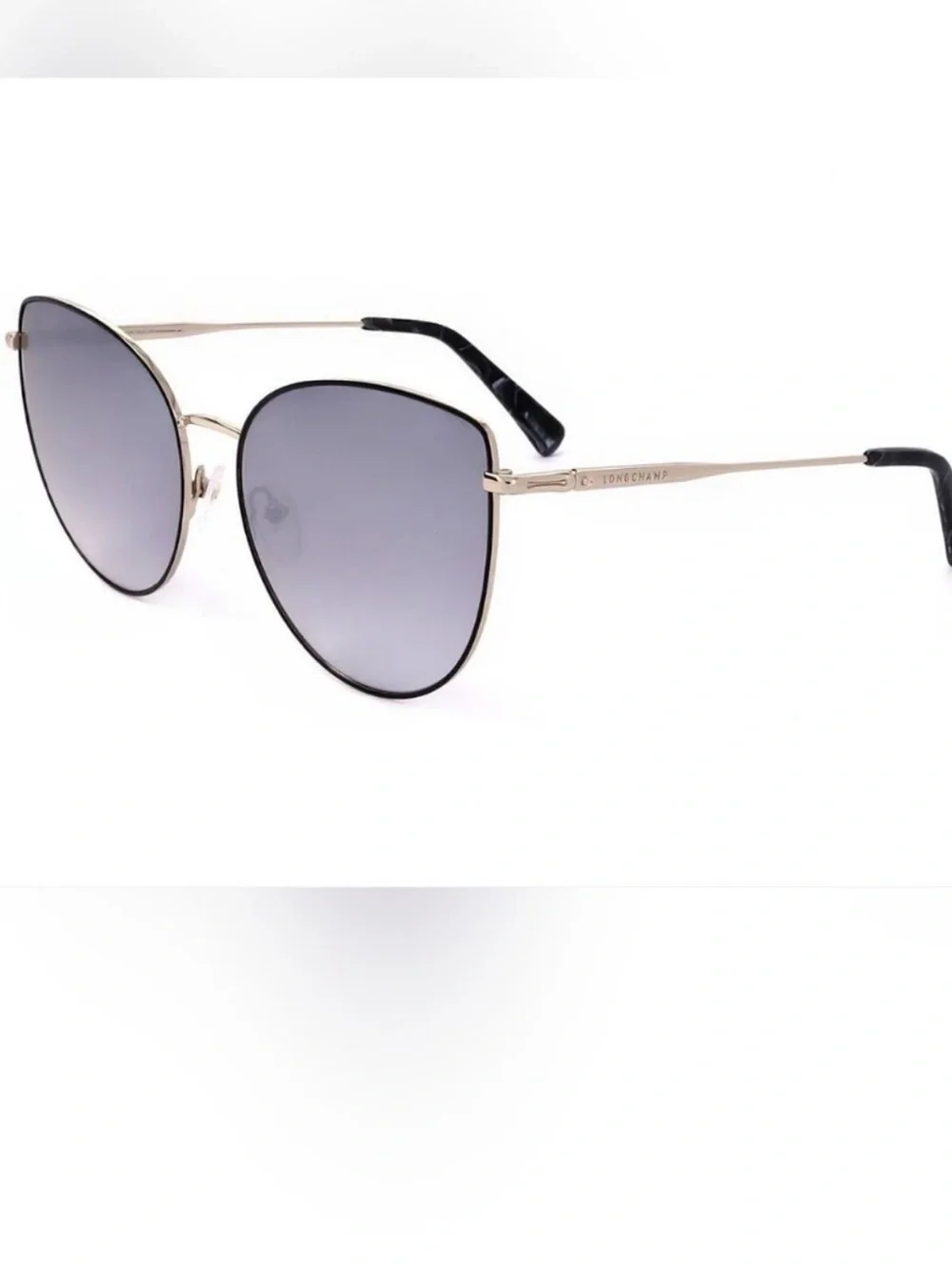 LONG-CHAMP CAT EYE MIRROR SUNGLASSES NEW WITH DUST CLOTH & CASE LO158S